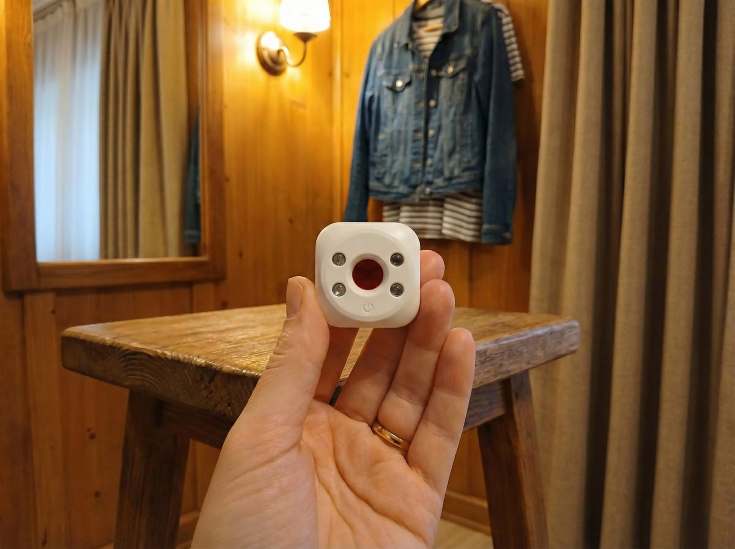 Voltesto Privacy Guard | Anti-Spy Camera Detector (Keychain Edition)