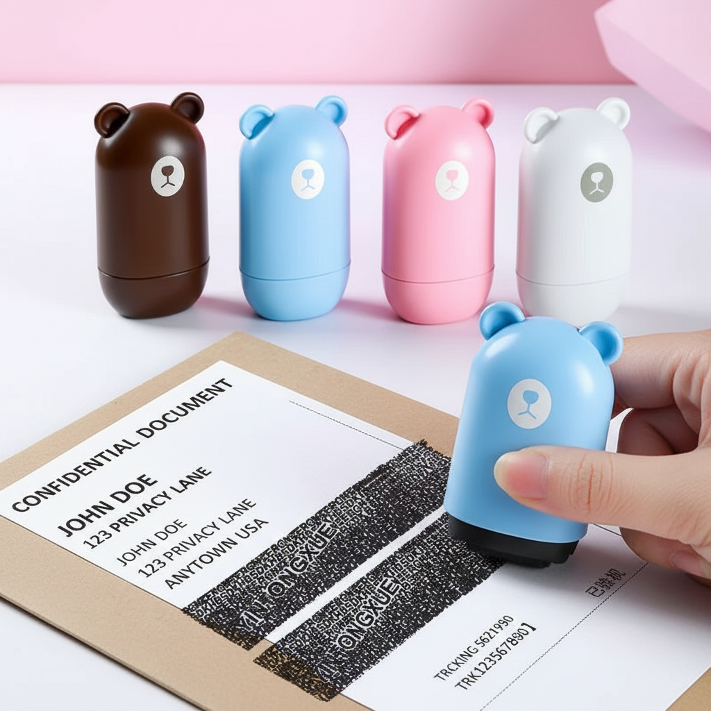 Privacy Stamp Rollers - Realistic redaction pattern