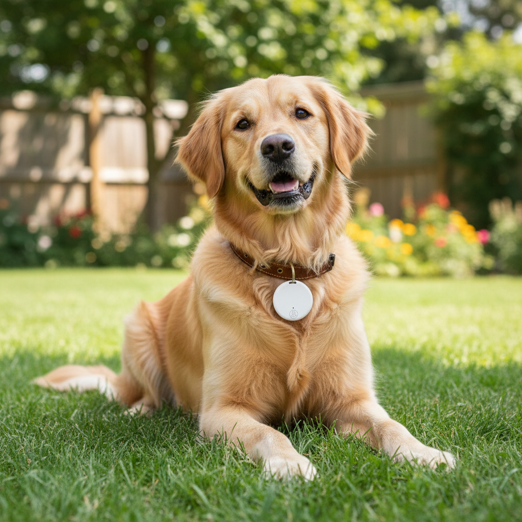 SoundSafe Branco - Cão com Tamanho Real